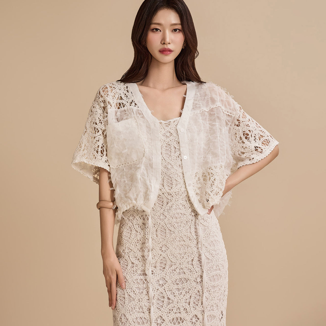 J2333 Lace Cardigan