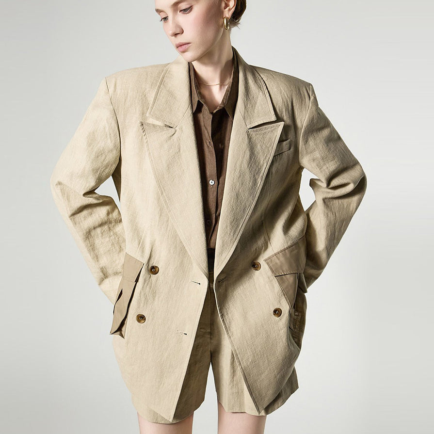 J3190 Tailored Linen Jacket