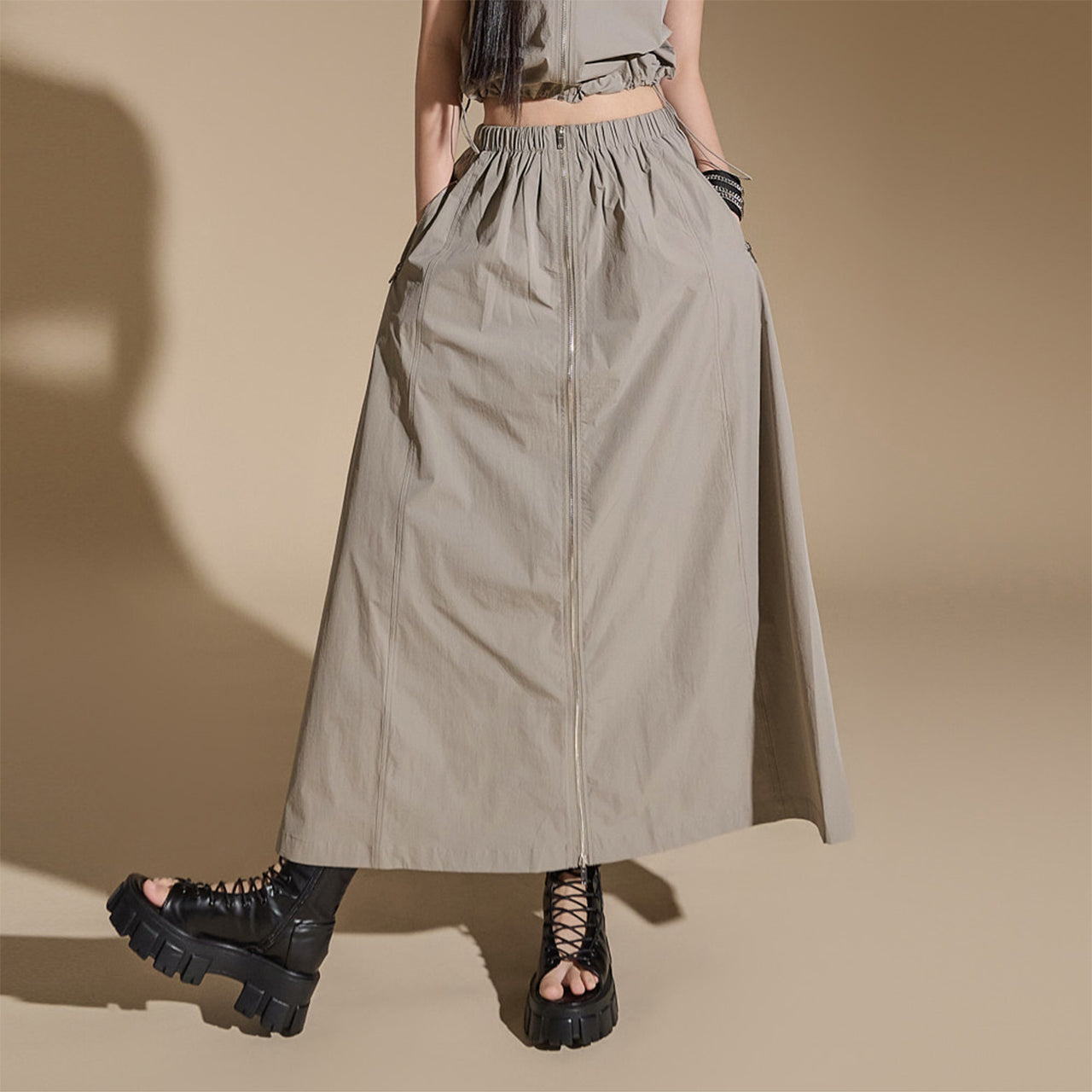 SK2763 Zip Up Skirt