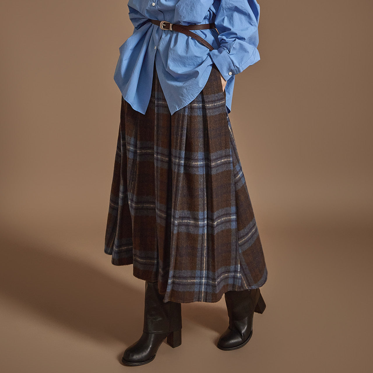 SK2858 Checked Skirt