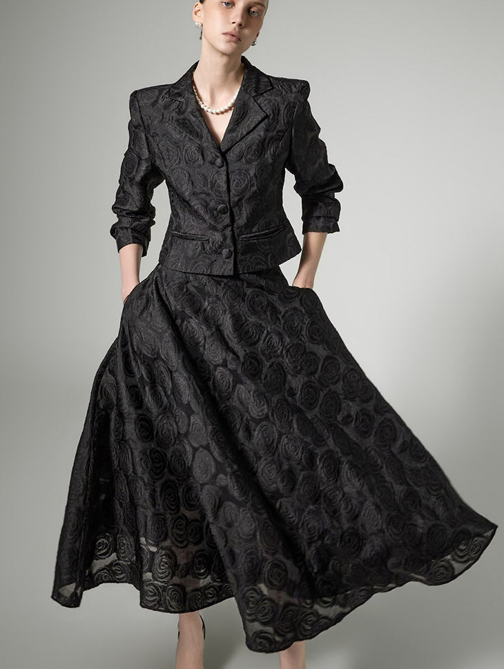 SK3164 Flower Pattern Skirt