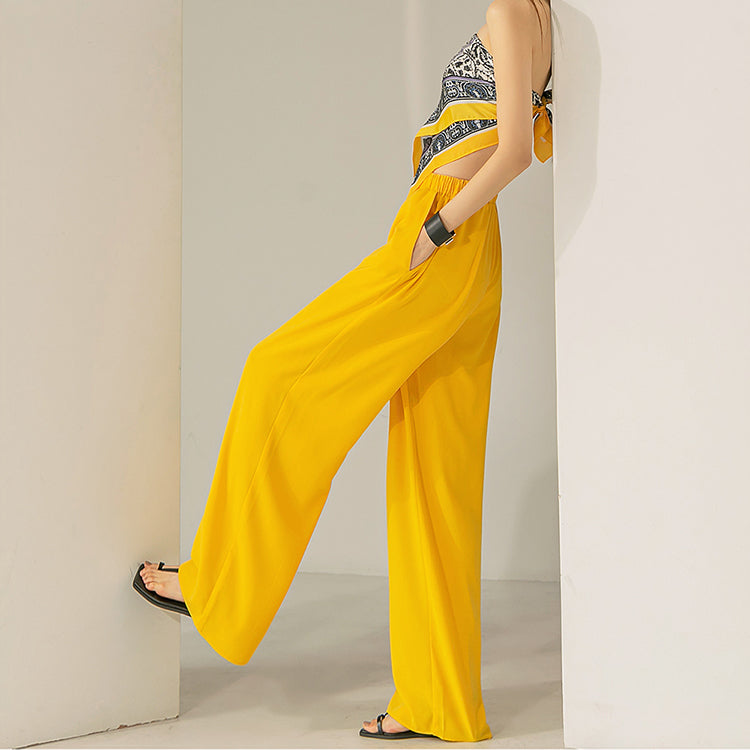 P2650 Waistband Wide Long Pants