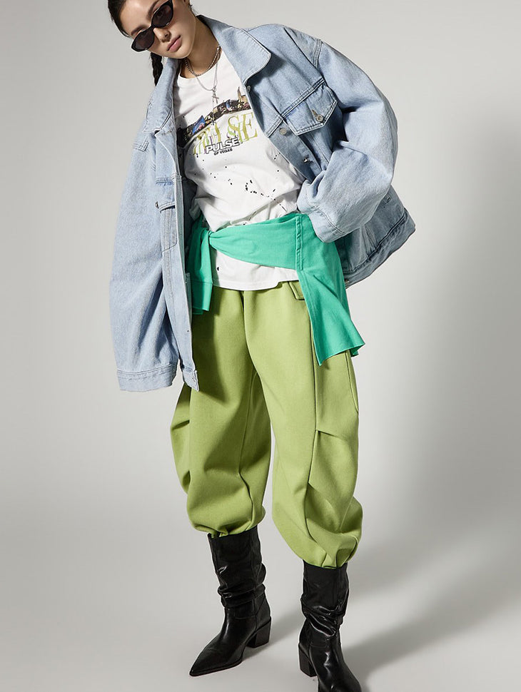 P3757 Curved Sweat Pants