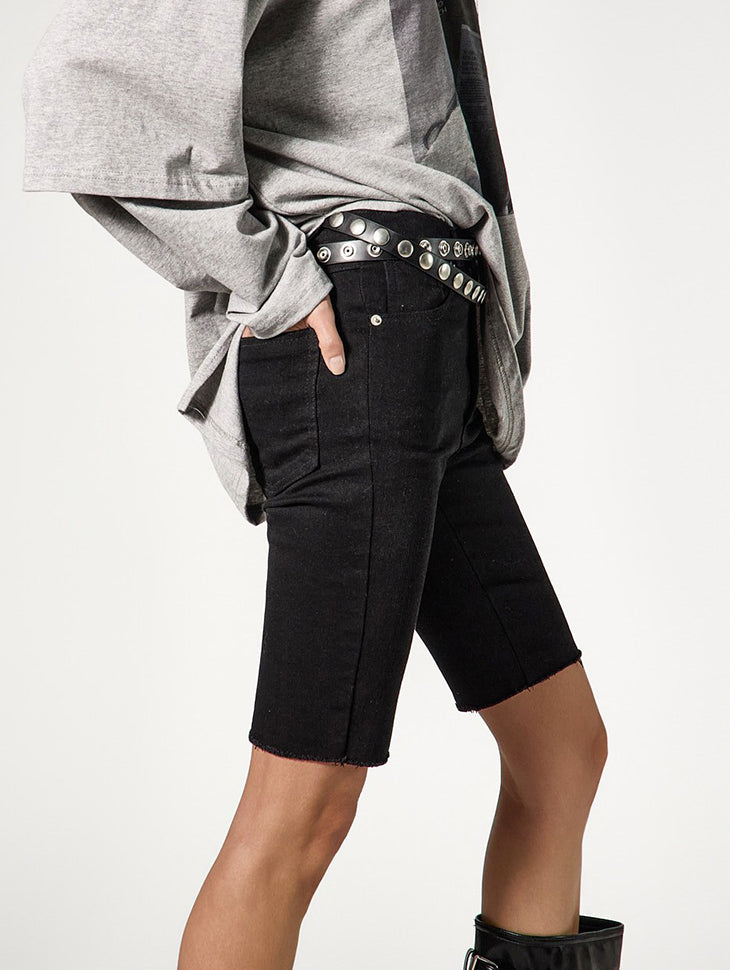 P3770 Cut-off Bermuda Pants