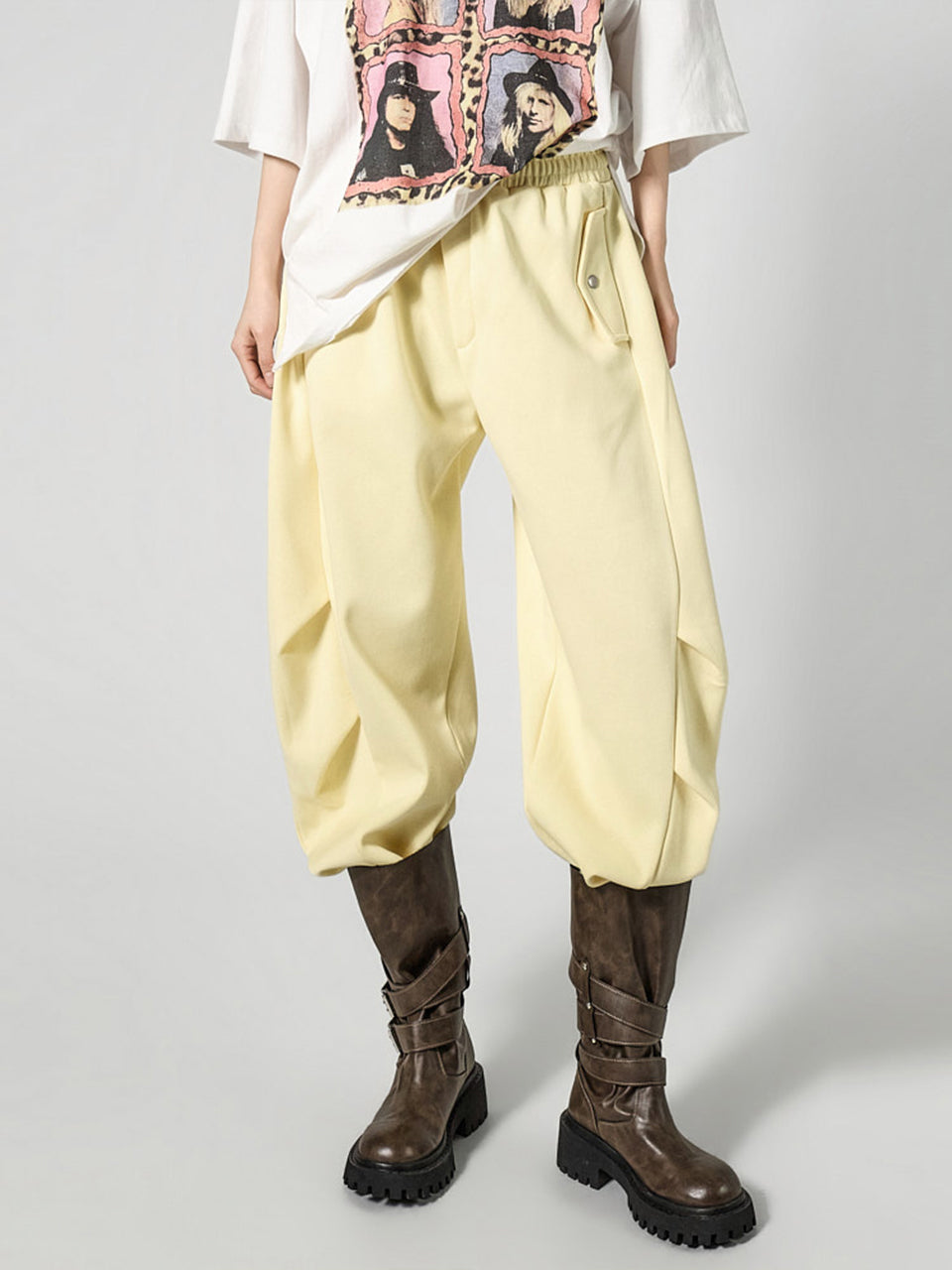 P3757 Curved Sweat Pants