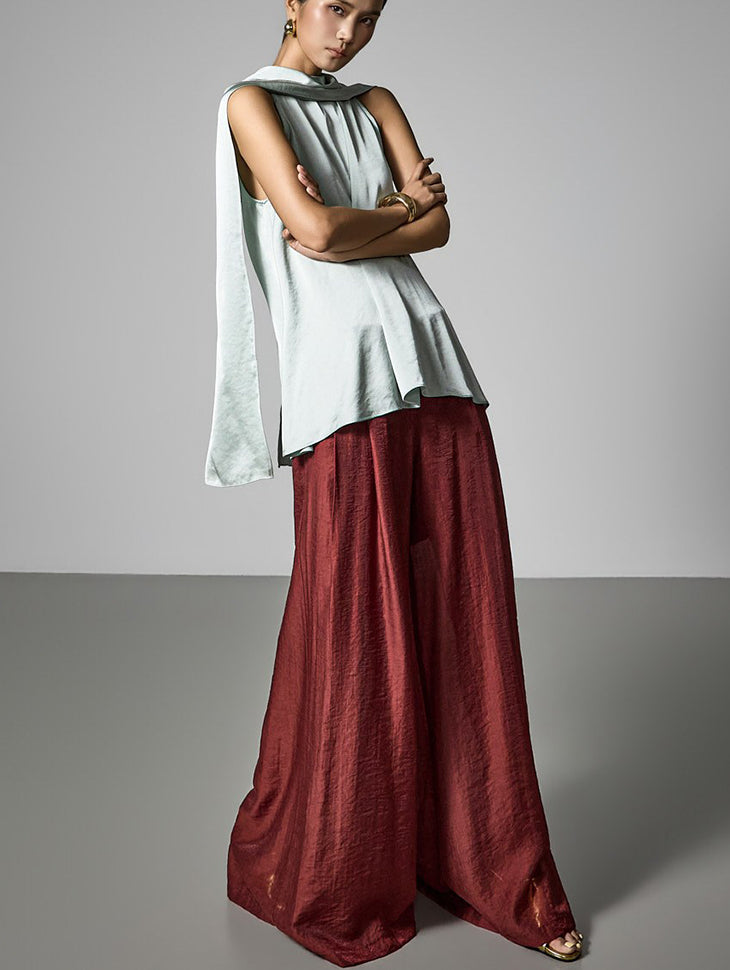 P3841 Sheer Wide Pants