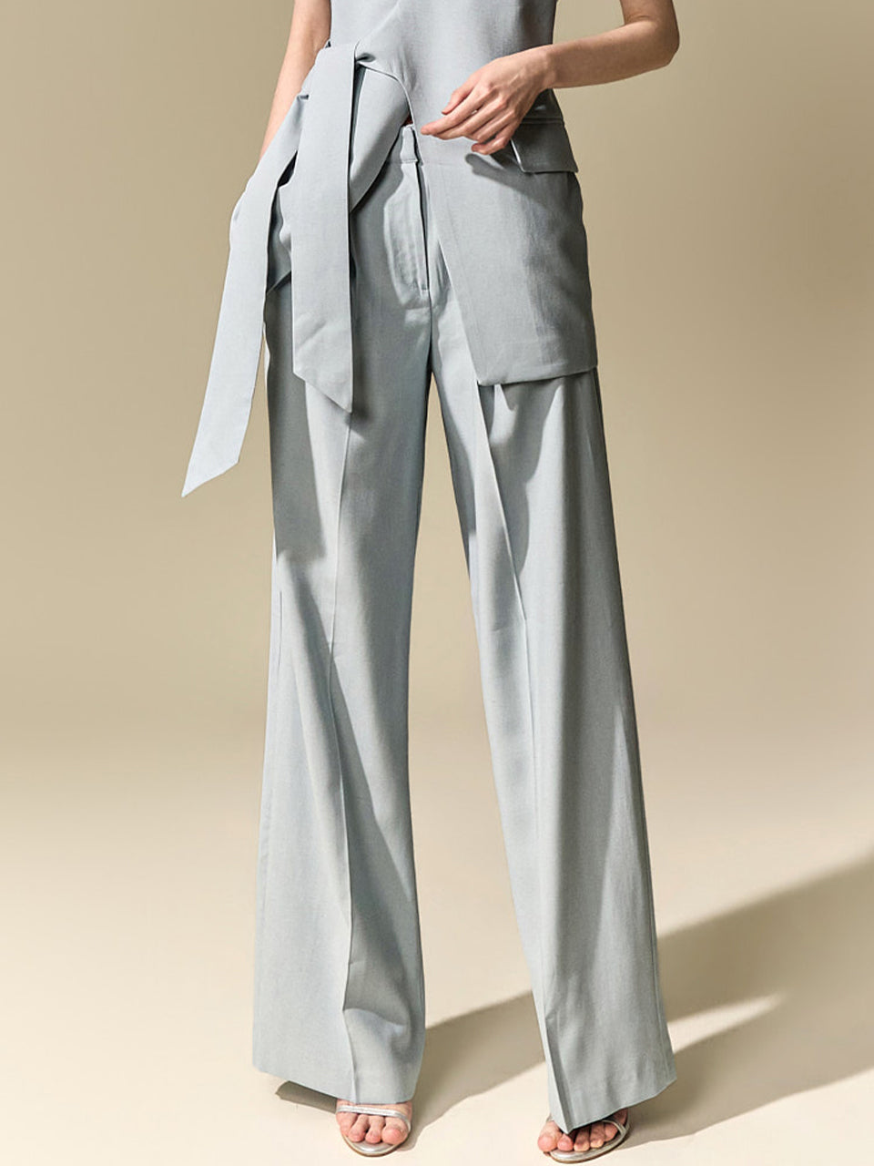 P9199 Linen Pintuck Slacks