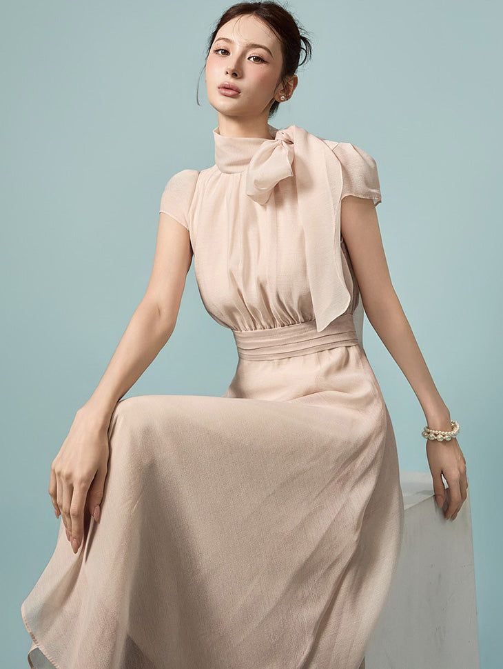 D5598 Scarf Flare Dress