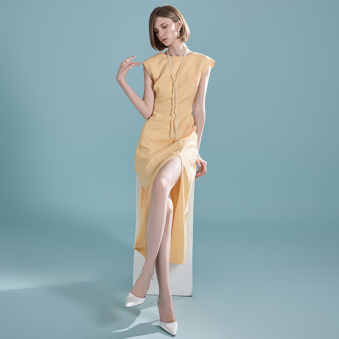 D5021 Slit Dress
