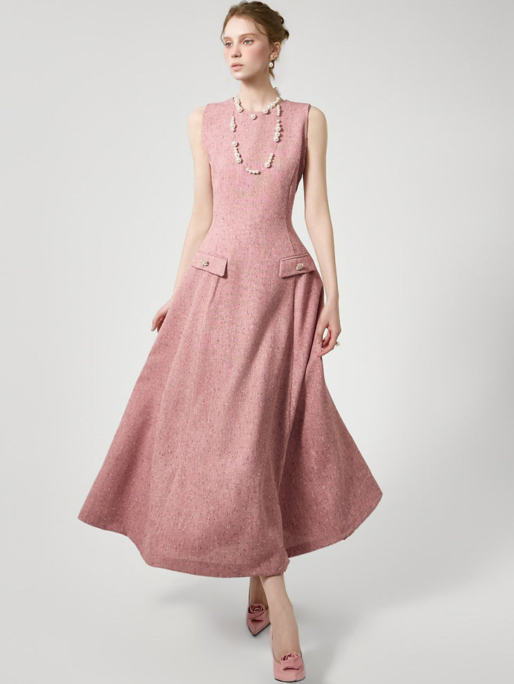 D9595 Sleeveless Flare Dress