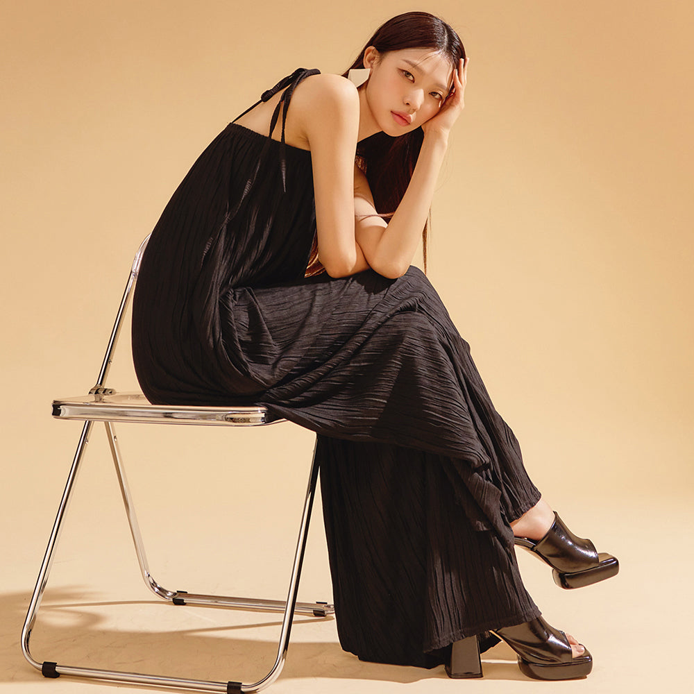 JS005 Pleated Jumpsuit