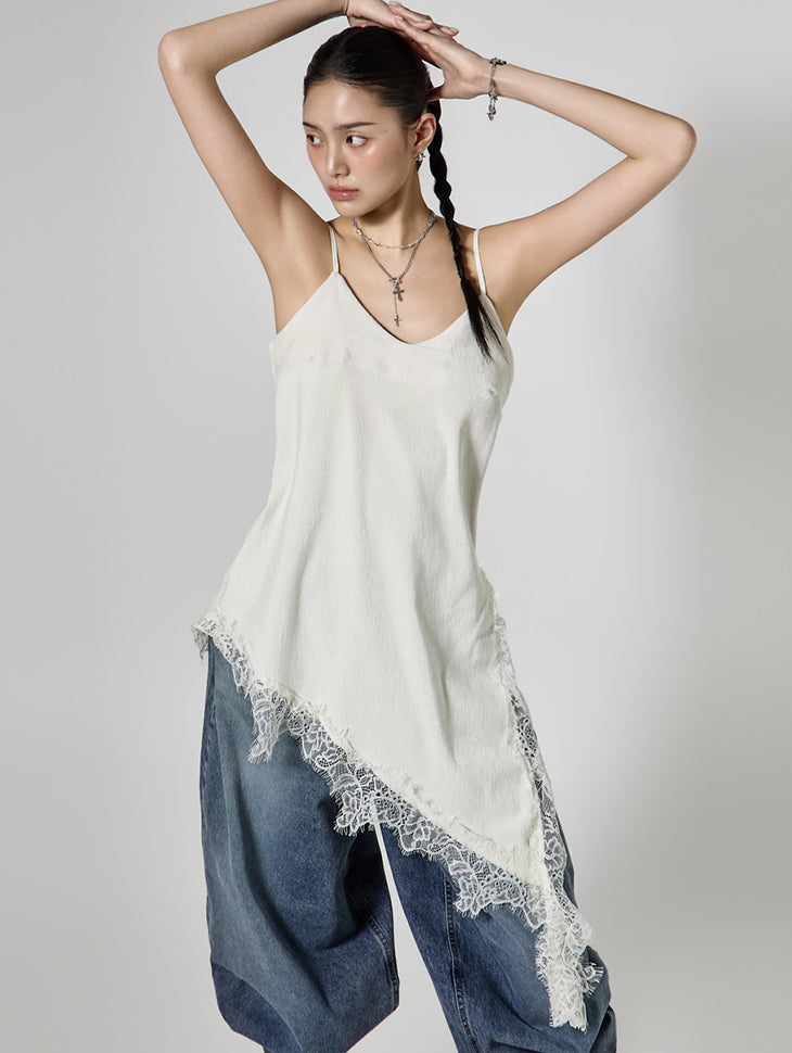 D5452 Lace Slip Dress