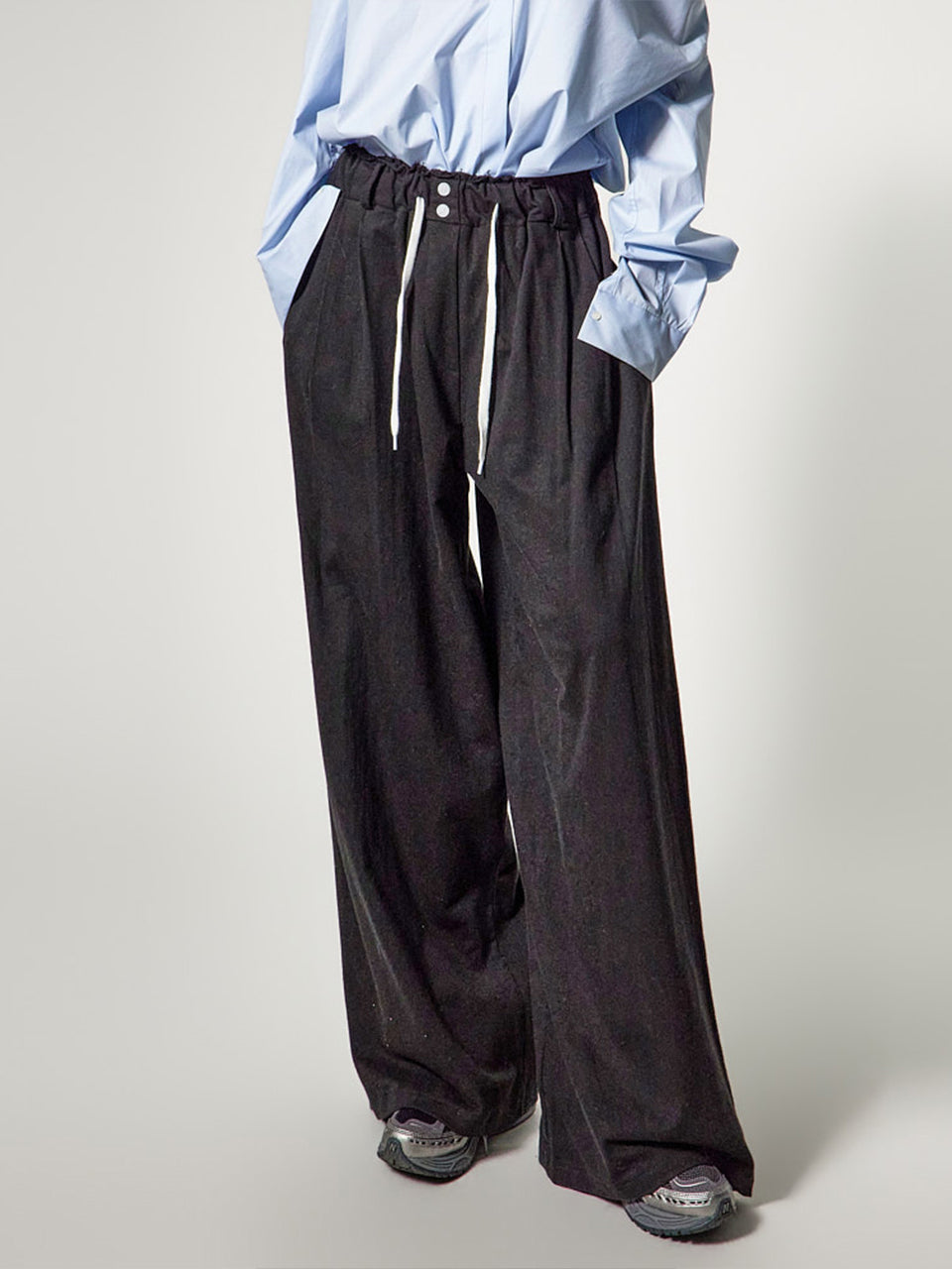 P3791 Button Wide Pants