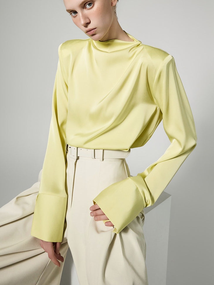 B9204 Neck Drape Blouse