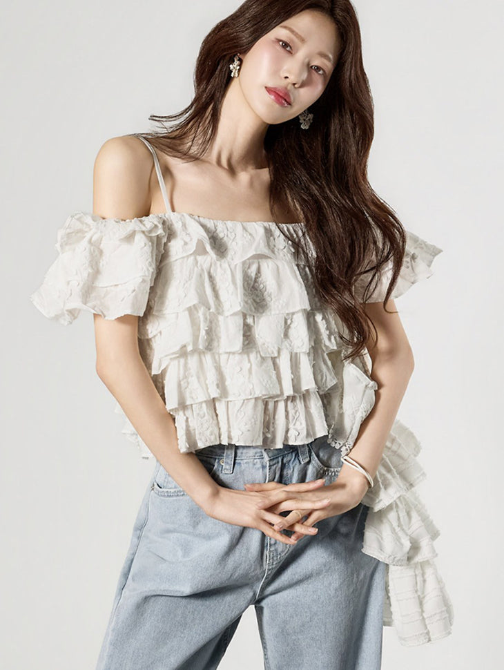 B3185 Off-Shoulder Blouse