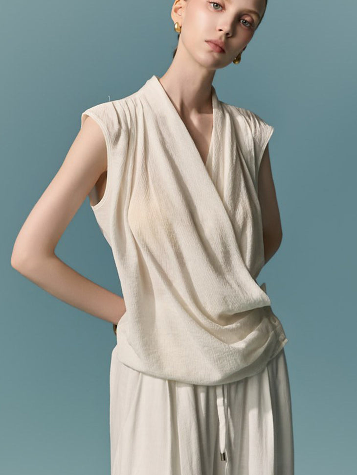 B3234 Drape Wrap Blouse