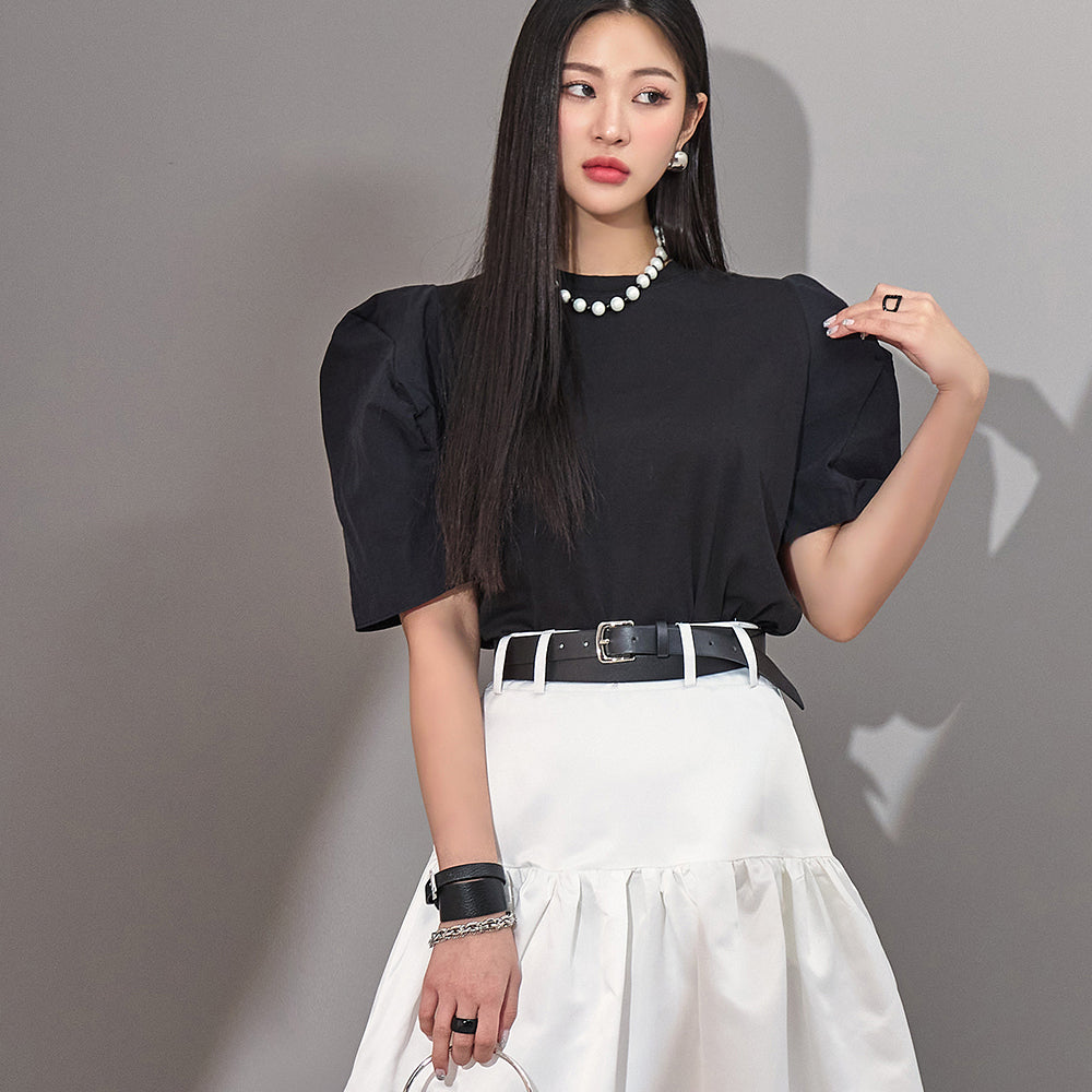 E2983 Balloon Sleeve Top