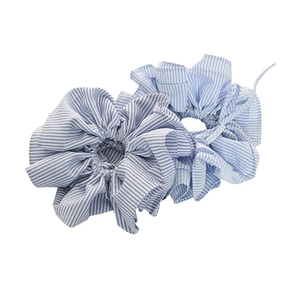 AP-499 Striped Frill Scrunchie
