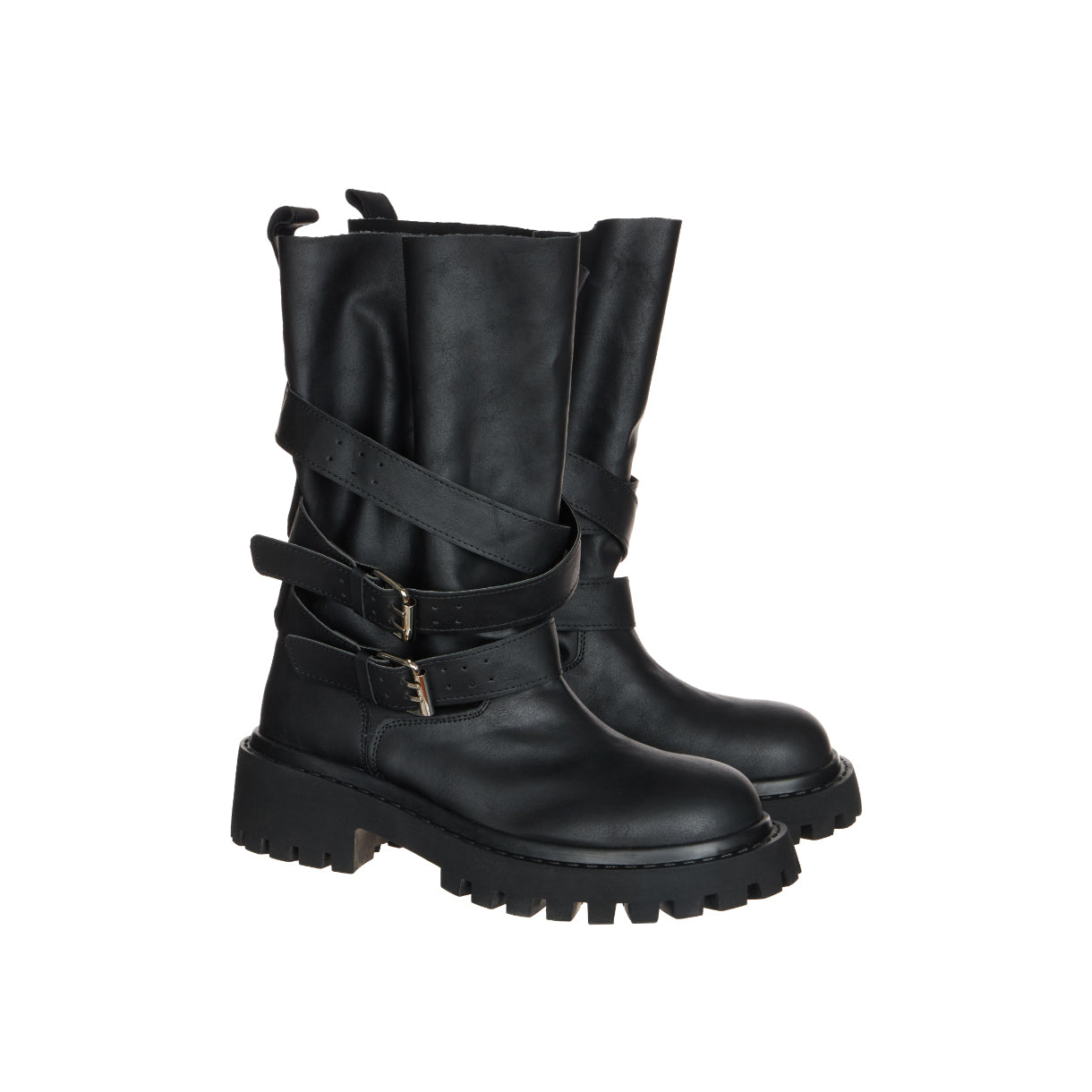 AR-3503 Strap Buckle Walker Boots