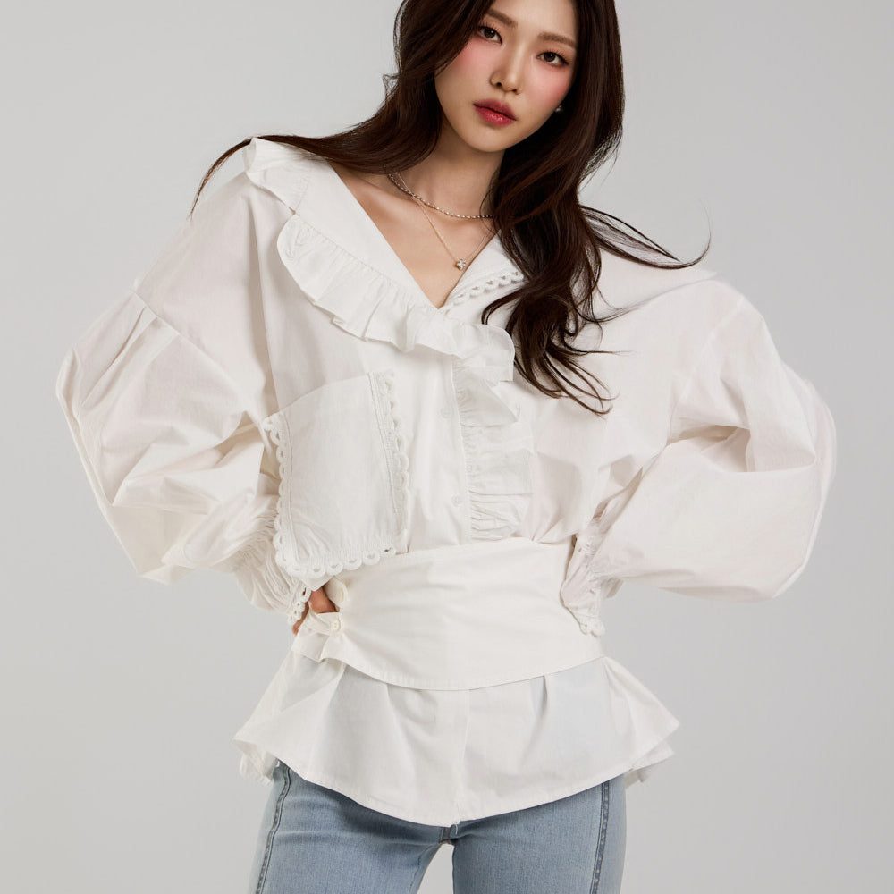 B3050 Frilled Blouse