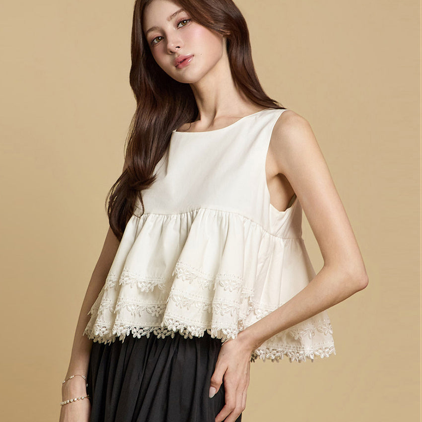 B3093 Tiered Blouse
