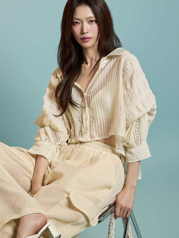 B3099 Sheer Blouse