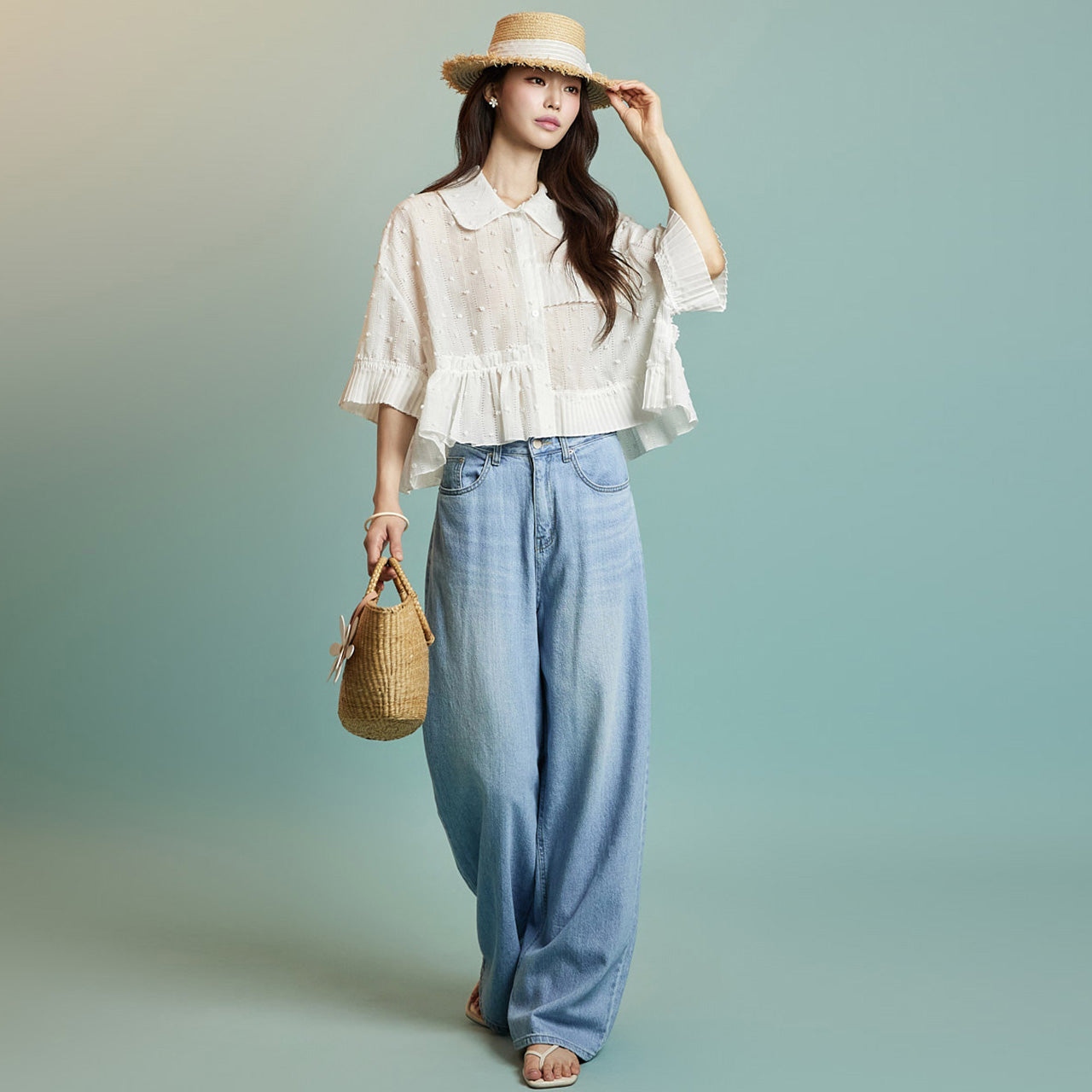 B3103 Frilled Blouse