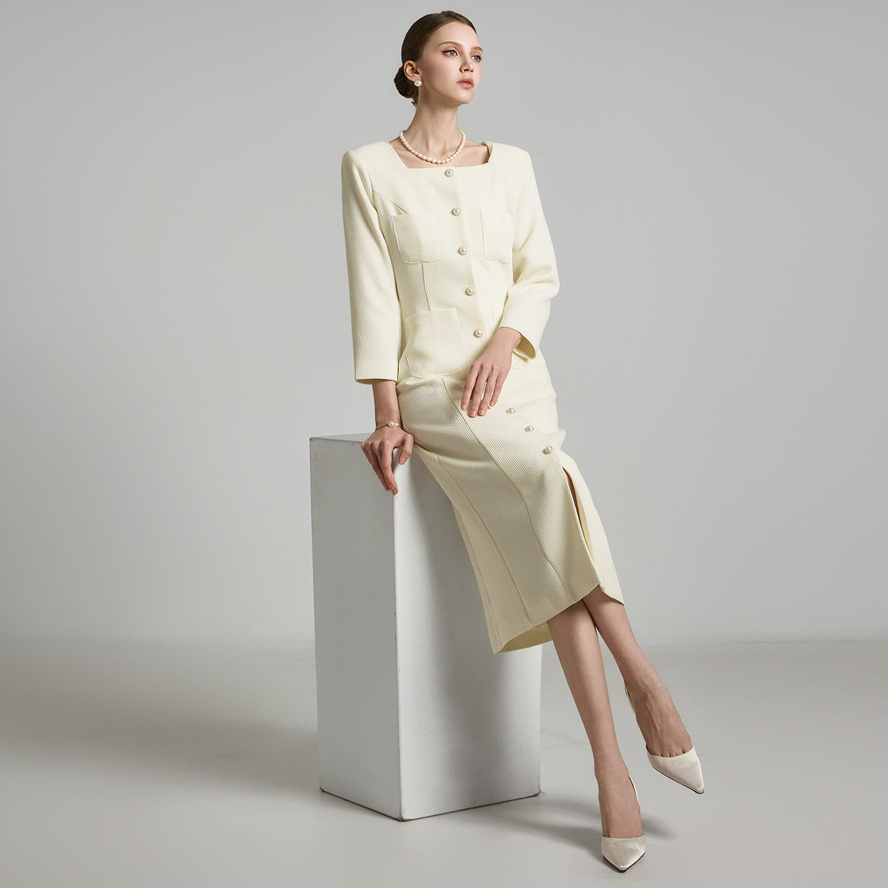 D5190 Tweed Dress