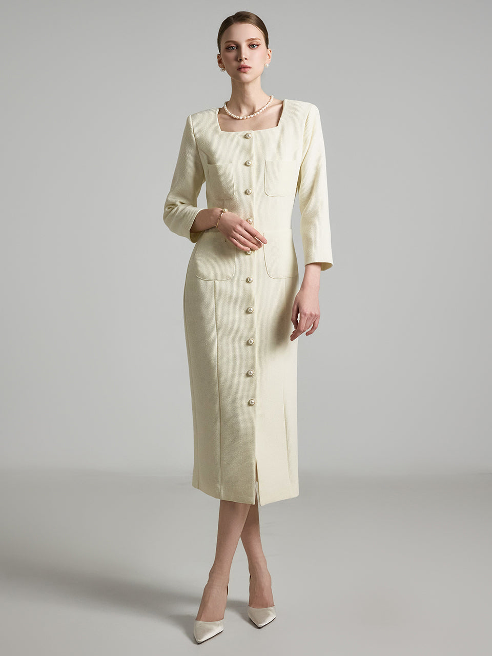 D5190 Tweed Dress