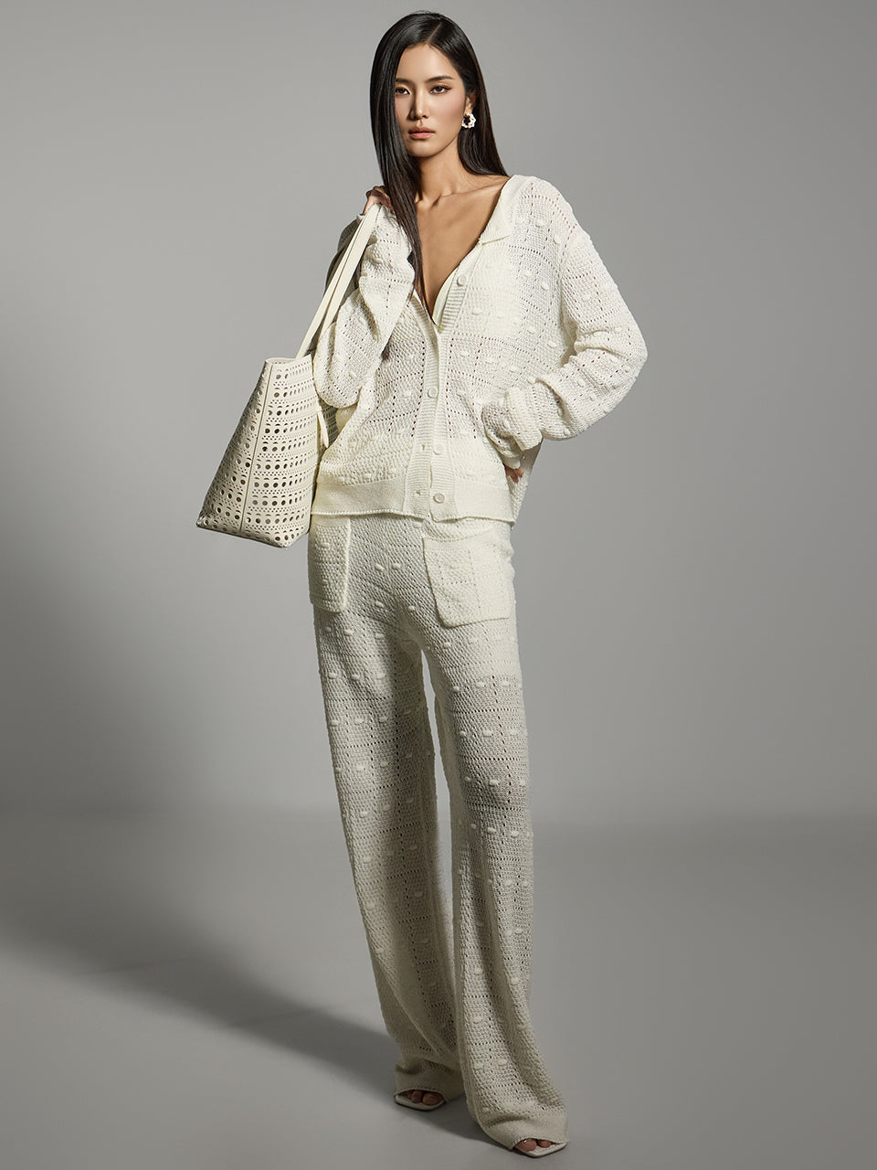 D5227 Knitwear Three-piece Set