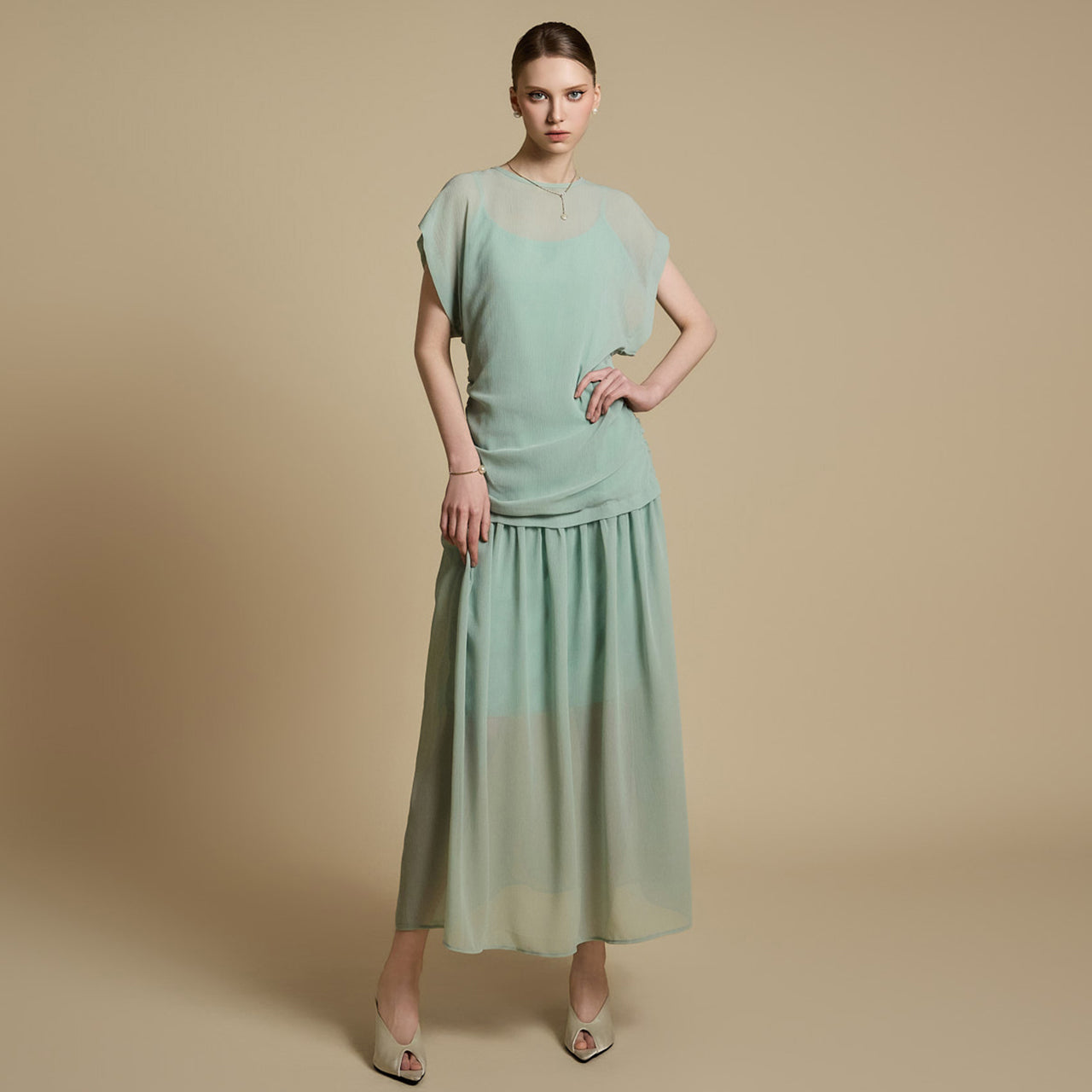 D5233 Chiffon Dress