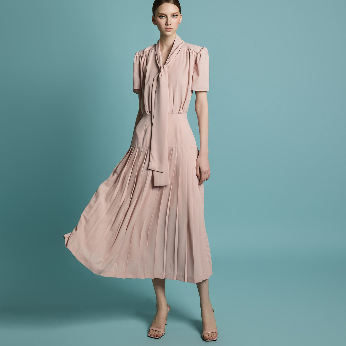 D5261 Scarf Dress