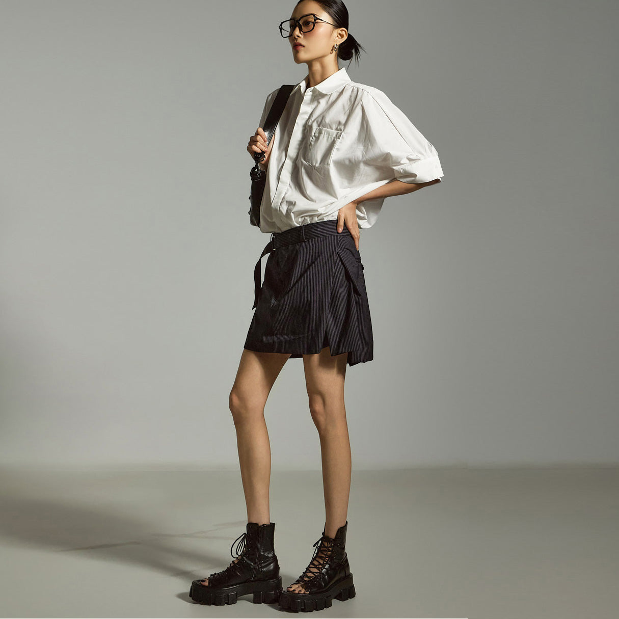 D5301 Shirt Dress with Belt