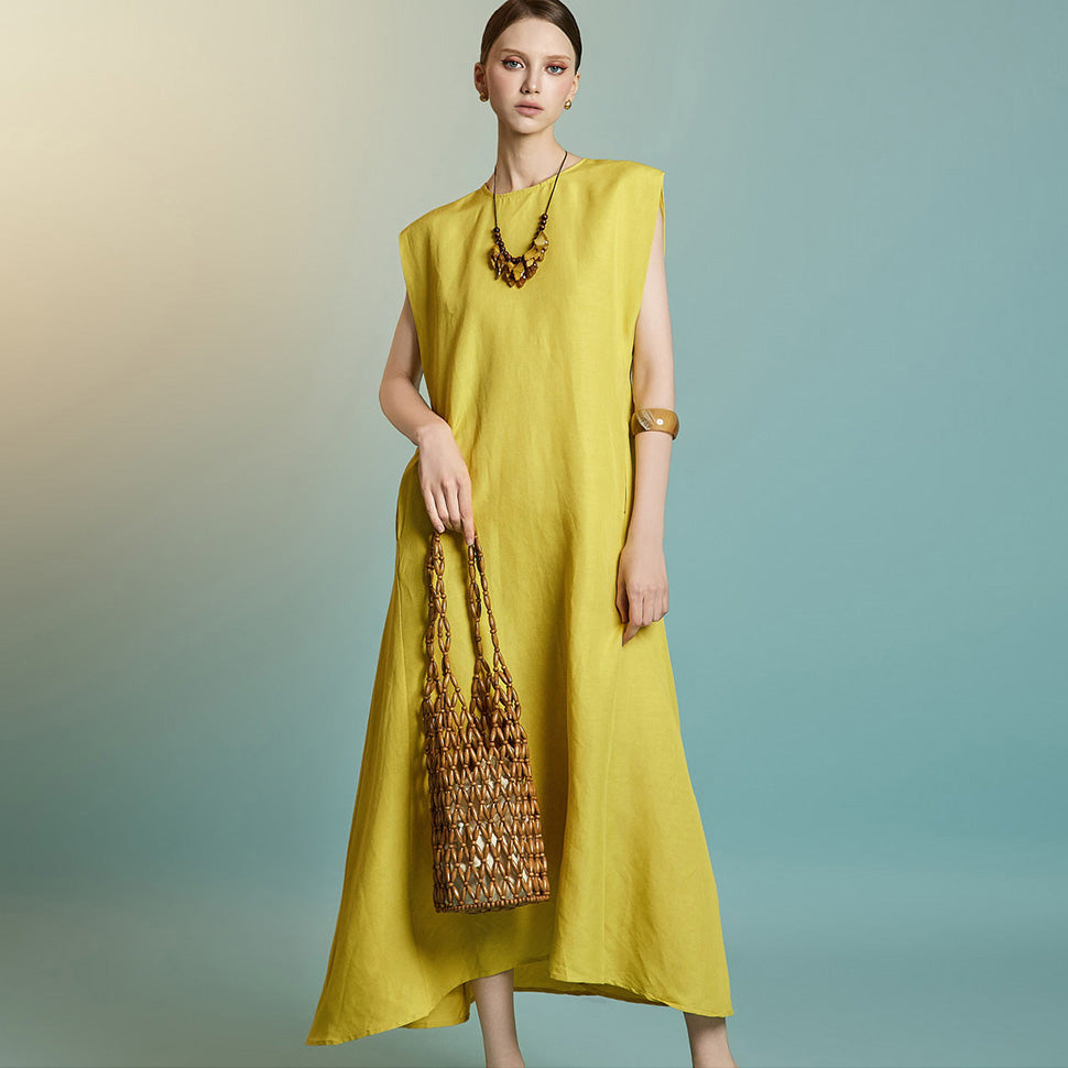 D5318 Linen Dress