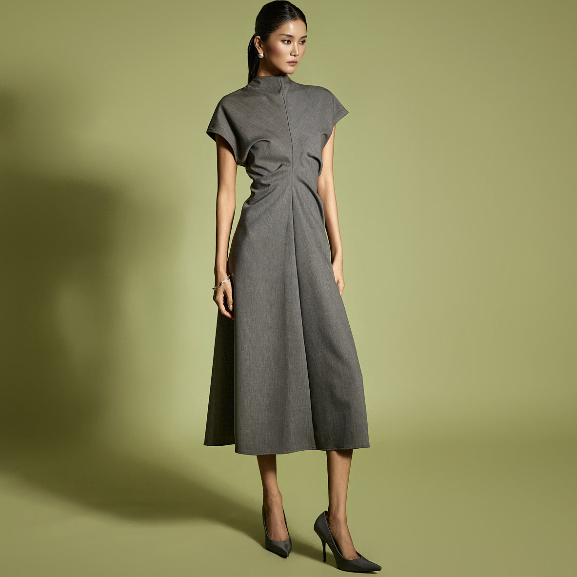 D5357 Pintuck Dress