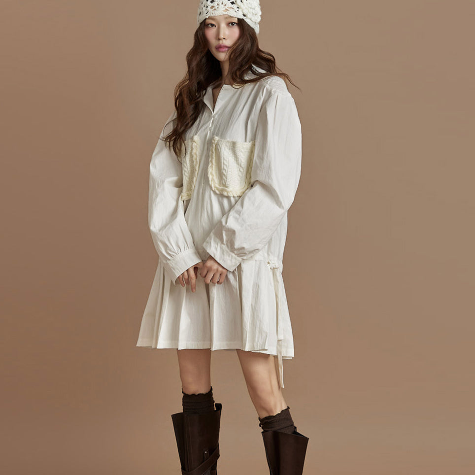 D5380 Pleated Dress