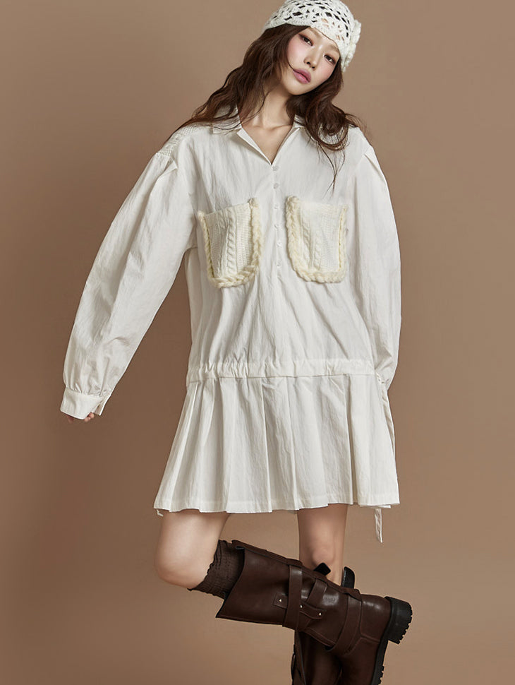 D5380 Pleated Dress