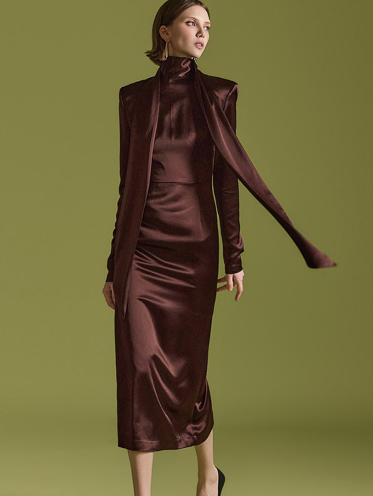 D9518 Scarf Dress