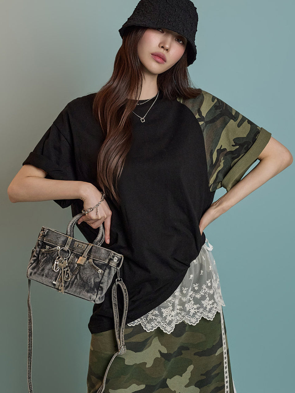 E3768 Camouflage Pattern T-Shirt