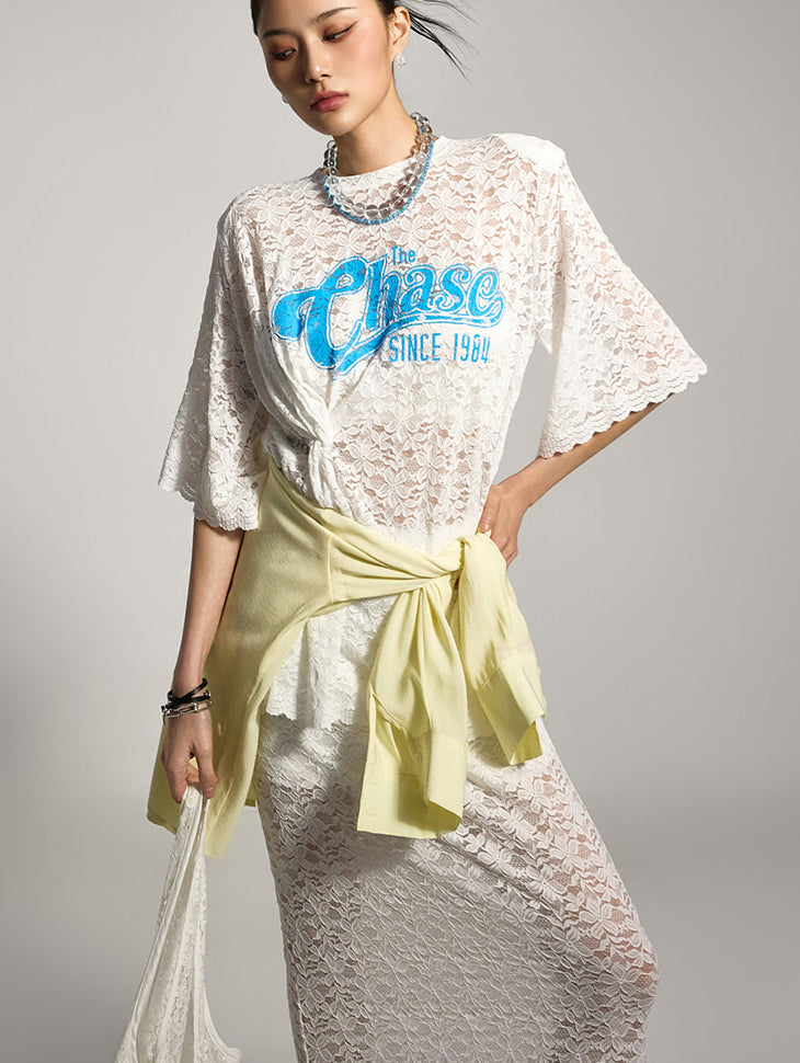 E3788 Lace T-shirt