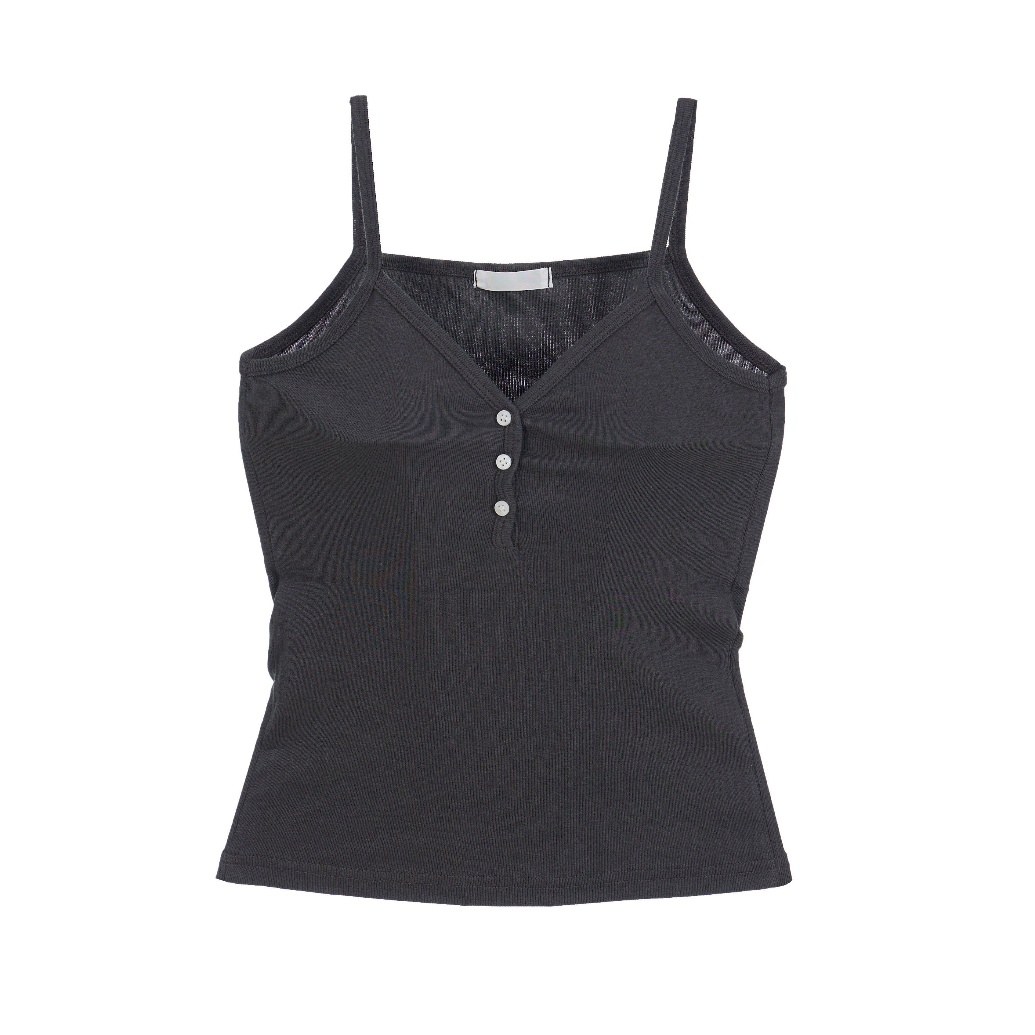 E3835 Button Sleeveless Top