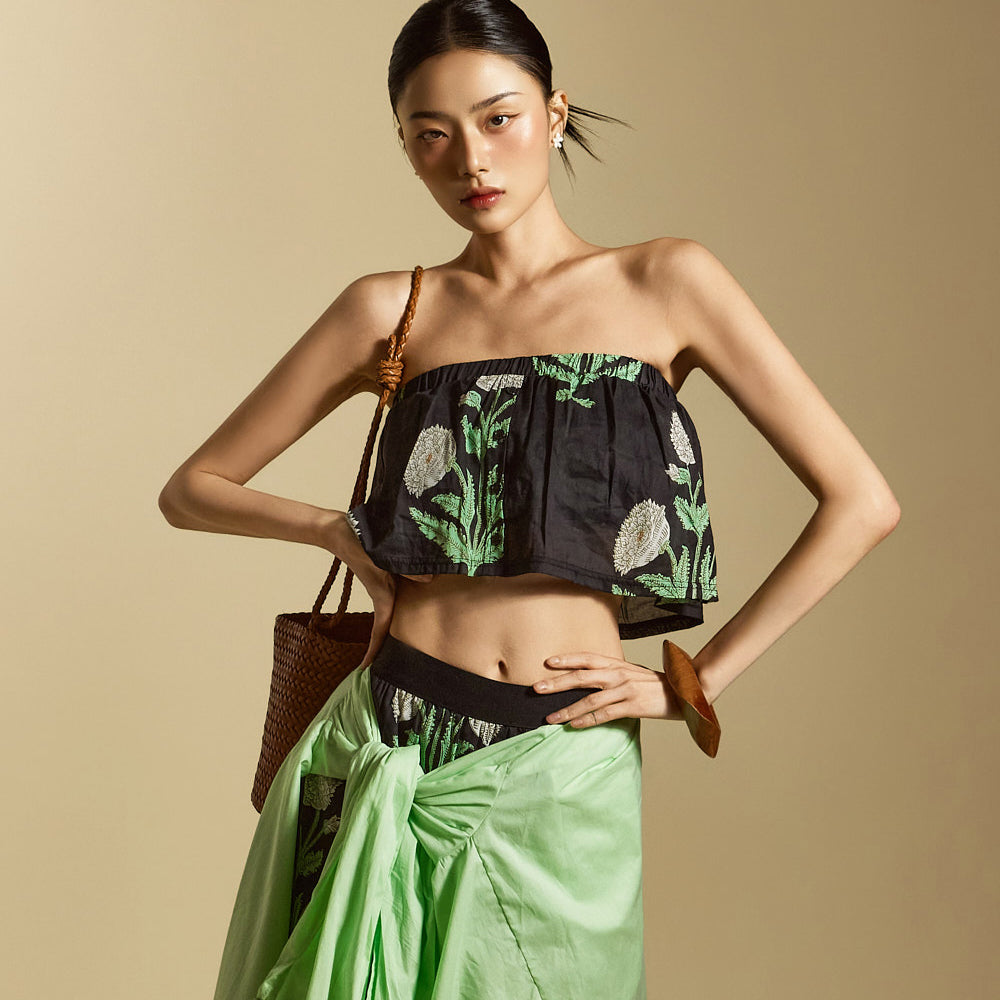E3850 Floral Tube Top