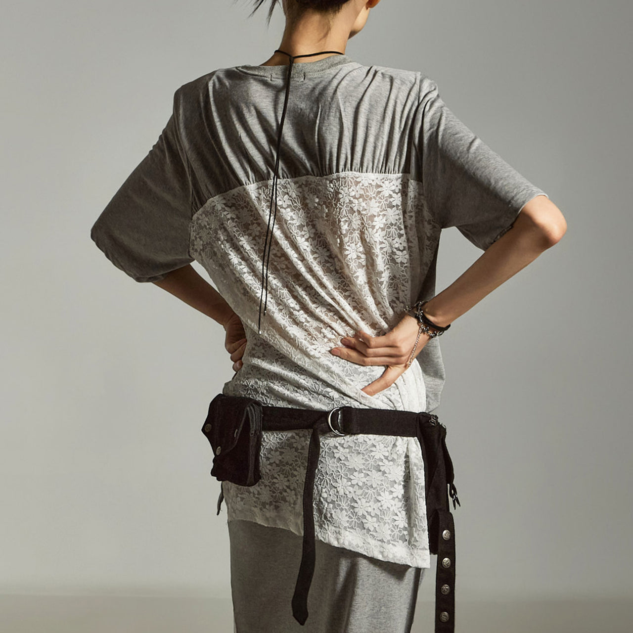 E3856 Printed Lace T-Shirt