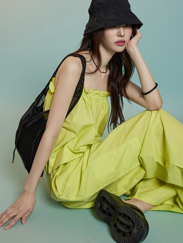 E3891 Frill Sleeveless Top