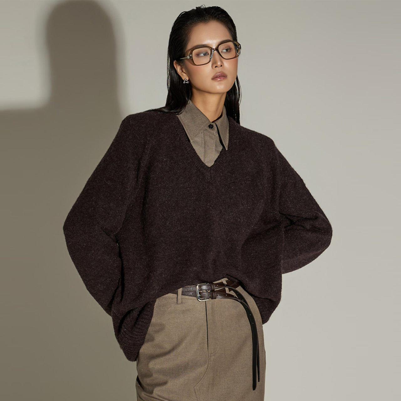 E3979 V-Neck Knit