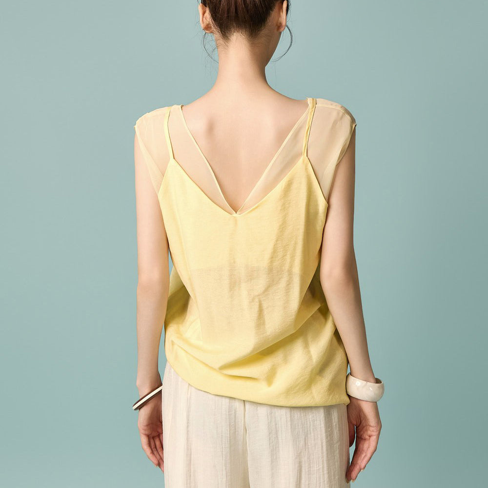 E4326 Layered Sleeveless Top