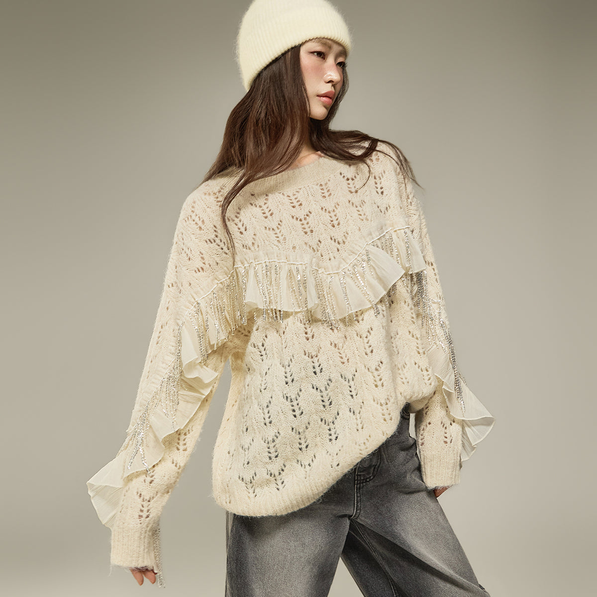 E4422 Frill Knit