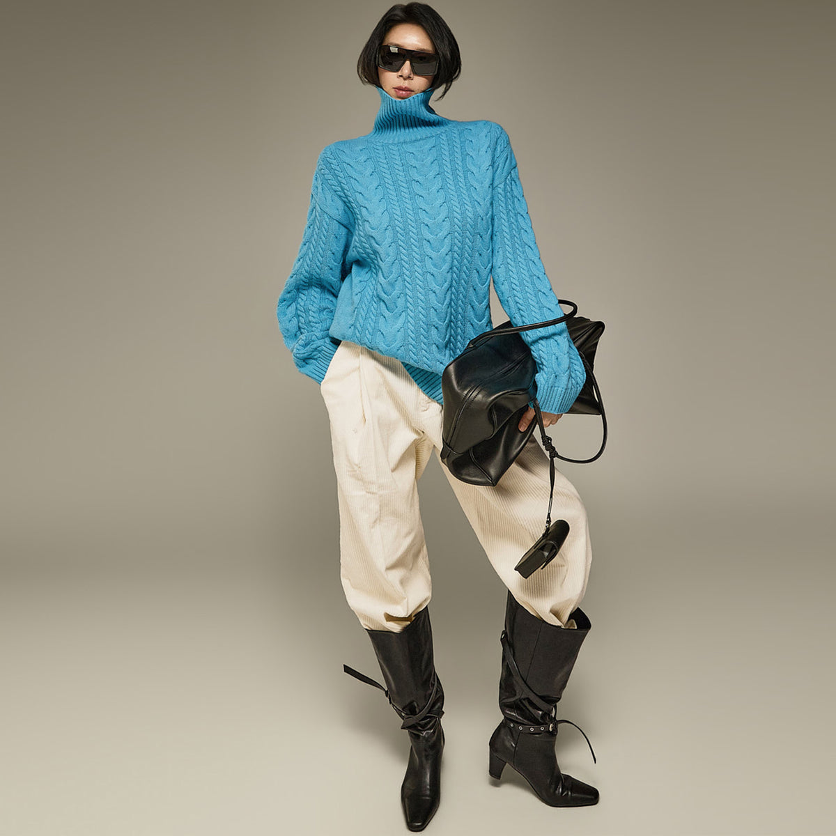 E4427 Cable Wool Knit