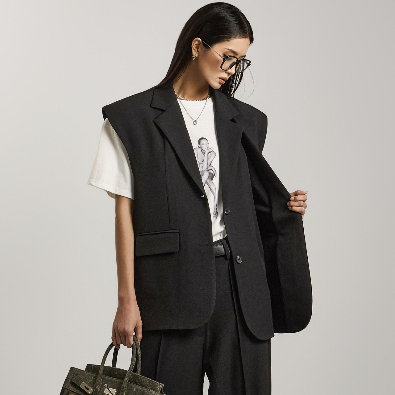 J2705 Double Collar Vest
