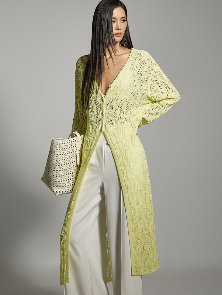 J2743 Long Cardigan